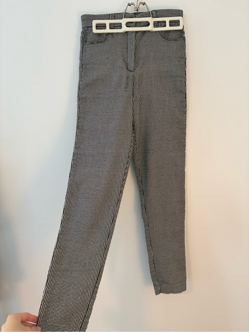 Dynamite Black & White Houndstooth High Waisted Pants